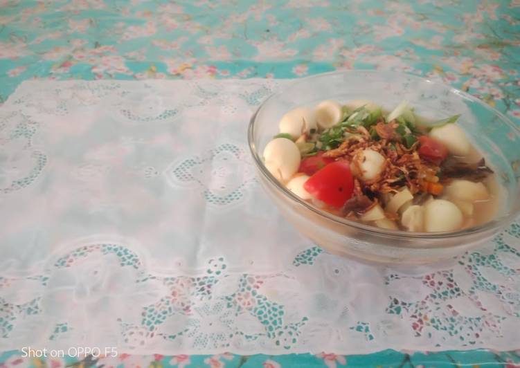 Soup/sop/sup jamur telur puyuh Soup/sop/sup jamur telur puyuh