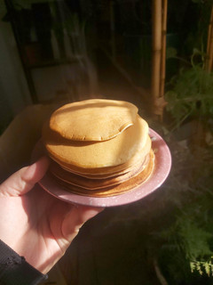 Una foto de Hot cakes súper esponjosos y livianos!