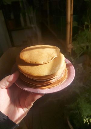 Una foto de Hot cakes súper esponjosos y livianos!