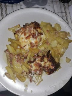 Una foto de Bacalao con ali oli al horno
