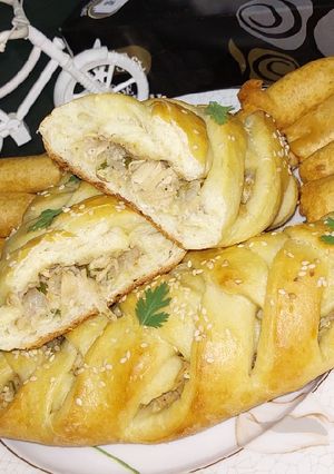 A picture of Chicken bread.
