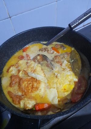 Foto resep Mangut Patin (tambah telur)