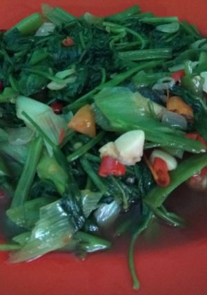 Foto resep Cah kangkung kriuk