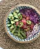 Poke bowl de atún fresco