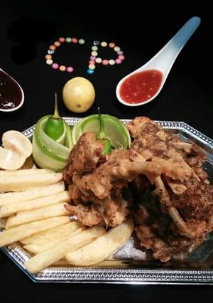 A picture of Fried Mutton Chops.