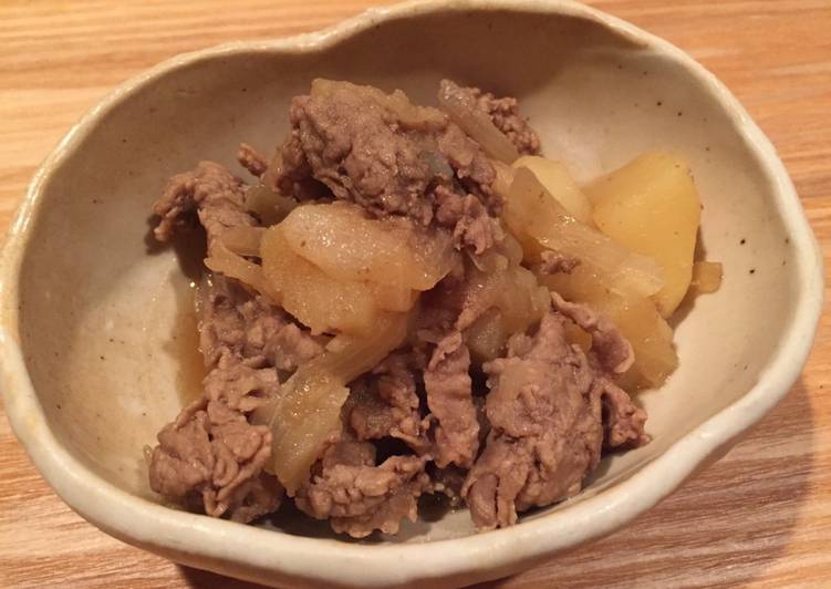 Nikujaga (beef & potato) 肉じゃが simple way -can make Gluten Free