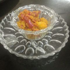 A picture of Red mirchi achar.