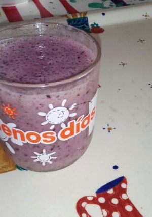 Una foto de Batido de arándanos ❄