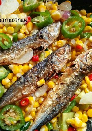 Foto resep Oseng ikan asin peda jagung manis pedas gila