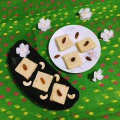 Cashew Paneer Burfi A picture of Cashew Paneer Burfi.