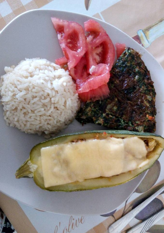 Una foto de Zapallito italiano relleno