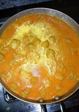 A picture of Soyabean curry.