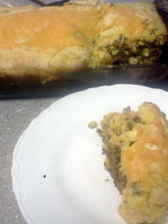 A picture of mexican cornbread.