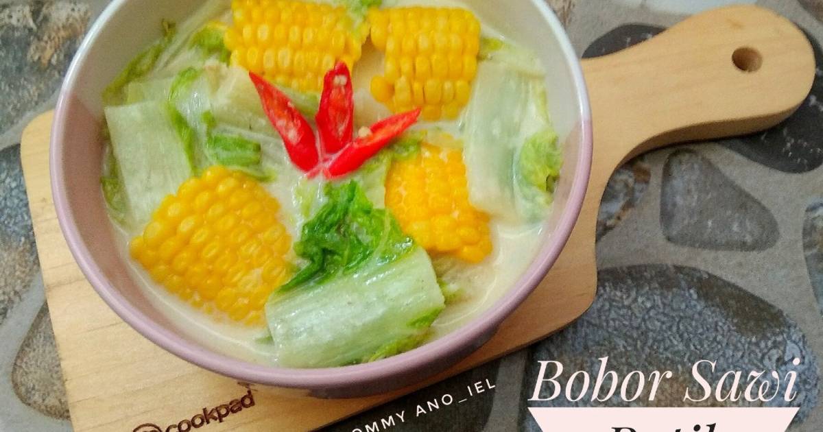 Resep Bobor Sawi Putih Jagung Manis Oleh Restu Mommy Ano Iel Cookpad