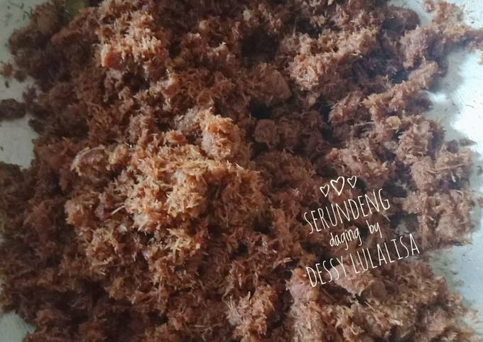 Cara Membuat Serundeng daging spesial for ied Ekonomis