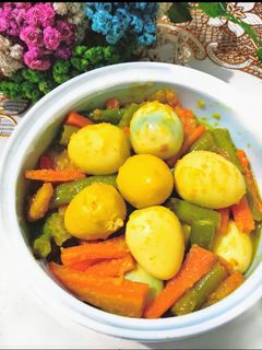 Foto resep Telur puyuh bumbu acar kuning