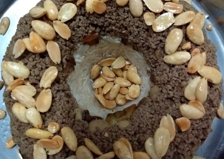 المقلوبة السورية بالباذنجان و الفطر