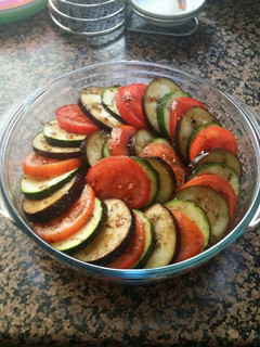 Una foto de Ratatouille "con carne"