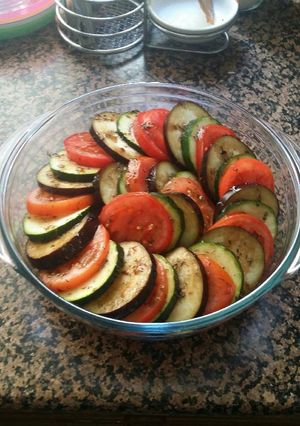 Una foto de Ratatouille "con carne"