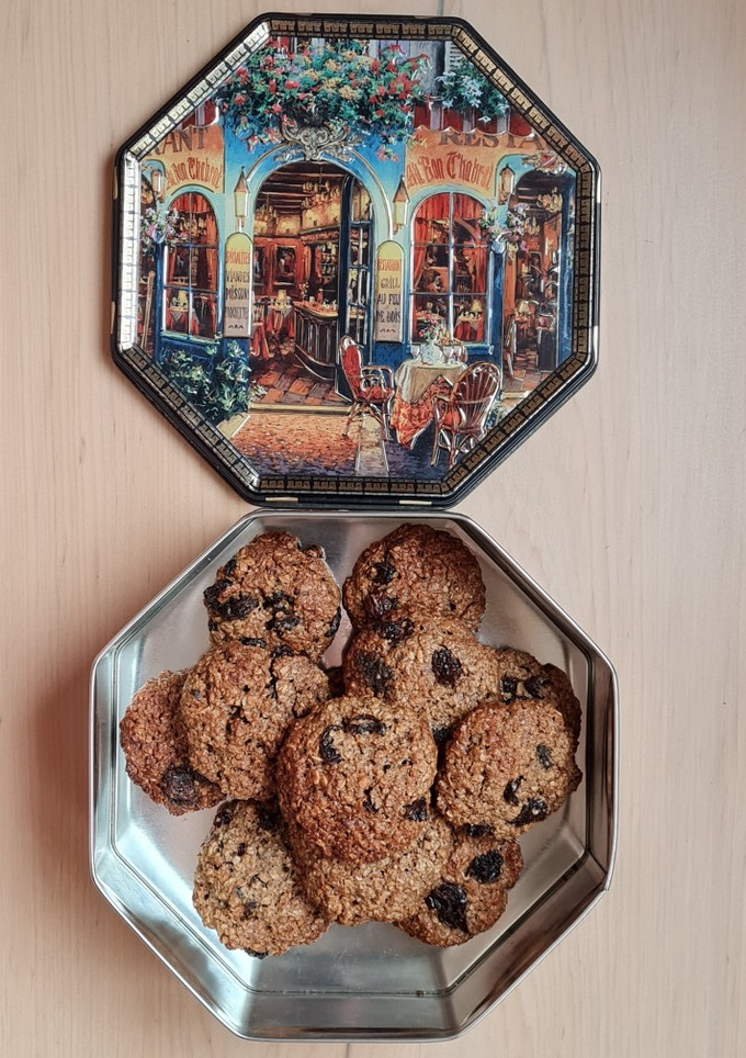 Una foto de Galletas de avena y pasas