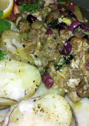 A picture of Grilled Potatoes with Lime Dressing.