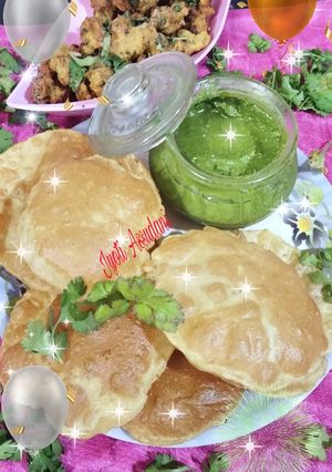 A picture of Leftover 😋Moong daal ki puri.