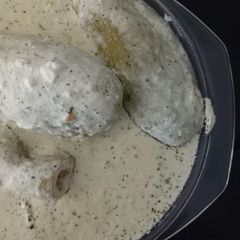 Lebanese Zucchini with Yoghurt Sauce (Kousa billaban) A picture of Lebanese Zucchini with Yoghurt Sauce (Kousa billaban).