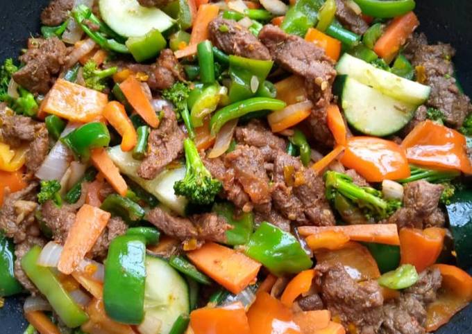 How to Prepare Award-winning Beef and veggies fry