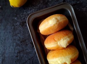 Foto resep Lemon Custard Bomboloni (1x proofing, EMPUK!)