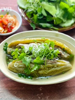 Hình của món Canh Khổ Qua Nấu Mọc.