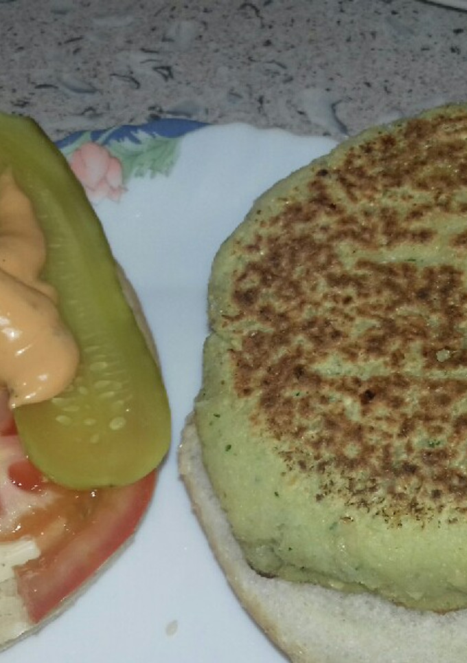 Una foto de Hamburguesa vegana