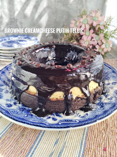 Foto resep Chocolate Cheese Steamed Cake (Putih telur/Kukus)