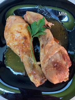 Una foto de Jamoncitos de pollo al Pedro Ximénez