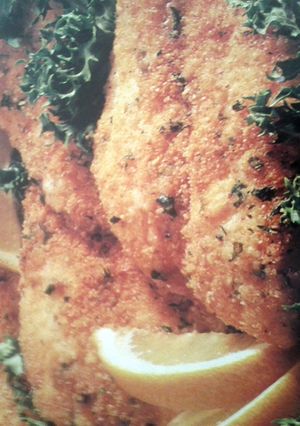 A picture of Catfish Parmesan.