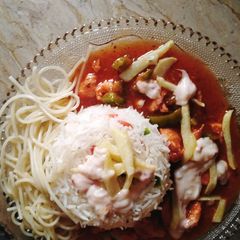 A picture of Singaporean rice.