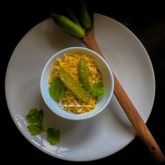 A picture of Tendli Bhaat Ivy Gourd.