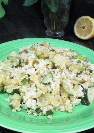 Foto principal de Calabacín con bulgur y chirivía