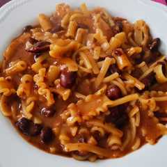 Pasta e fagioli rossi. La superba!-レシピのメイン写真