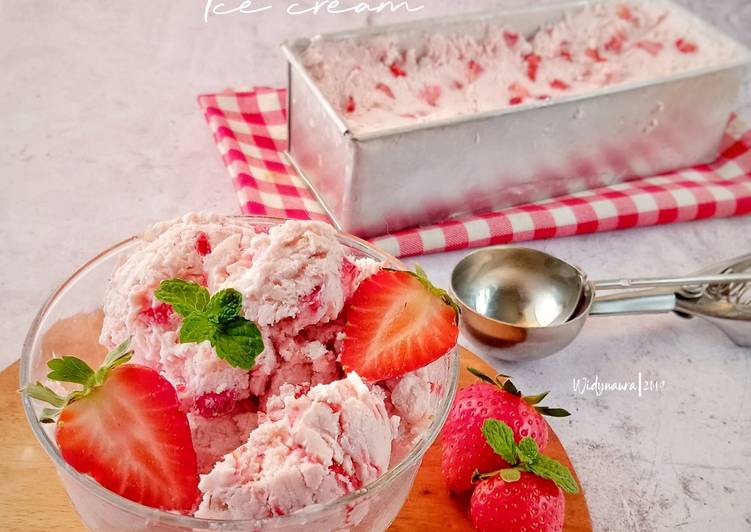 Strawberry ice cream