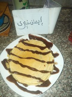 صورة لوصفة بان كيك بالشوكلاته 💘