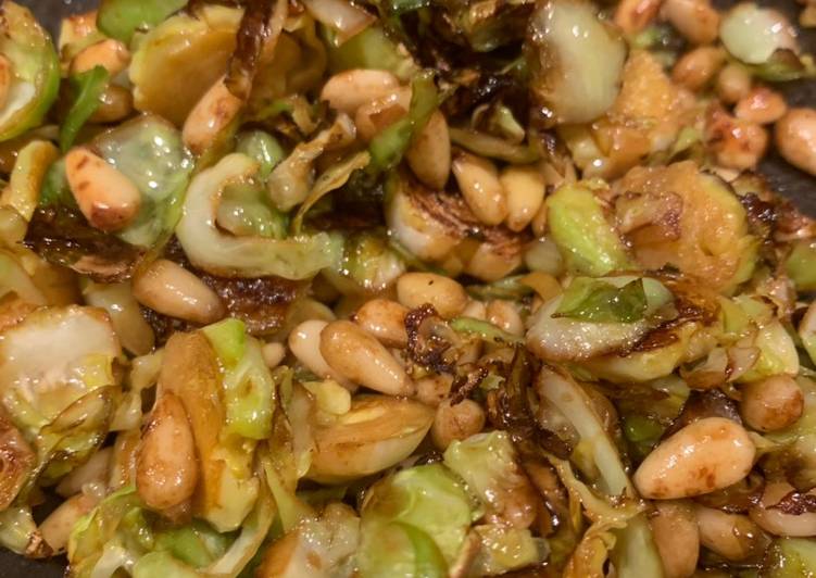 Recipe of Perfect Chilli Spouts and pinenuts