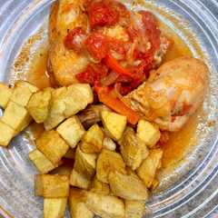 Una foto de Pollo a la portuguesa