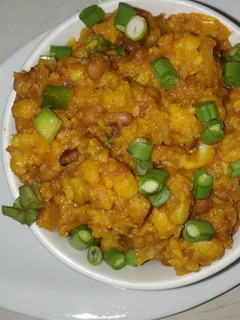 A picture of Beans&corn porridge #Abujamoms #Abjmoms.