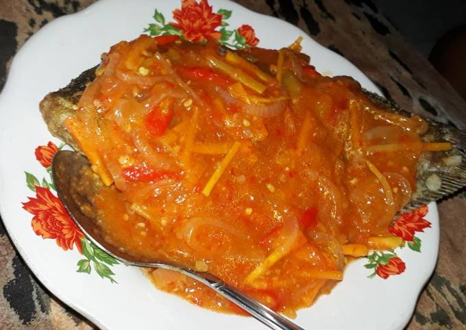 Anti Ribet, Buat Gurame krispy saos asam manis Enak