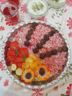 عکسی از دستور سماق پلو