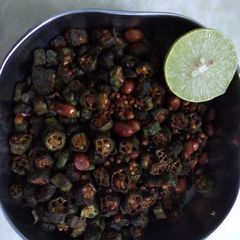 A picture of Bhindi fry.
