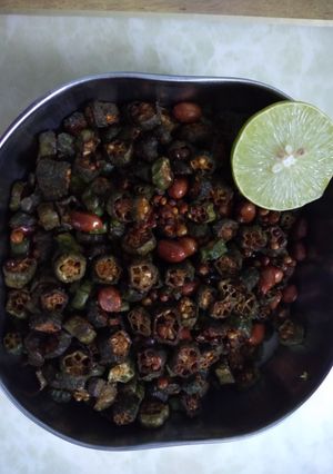 A picture of Bhindi fry.