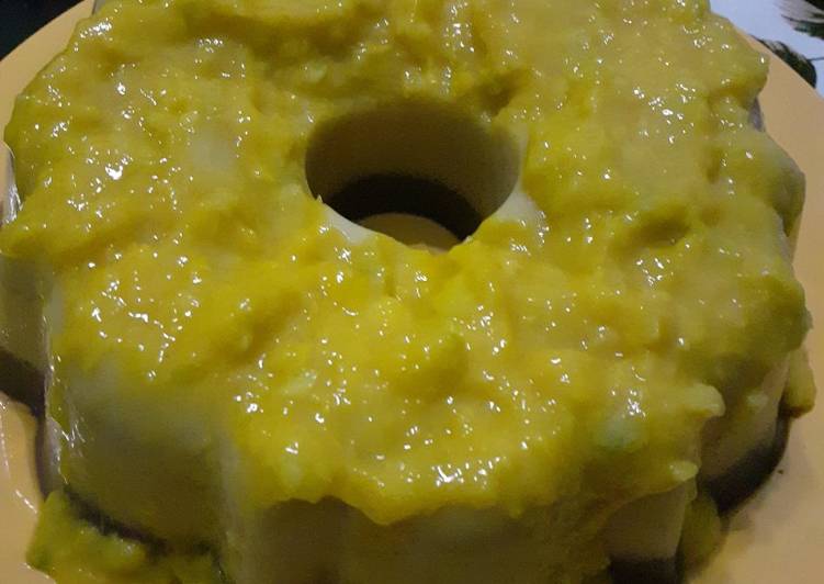 Resep Puding mangga oreo lumer, Enak Banget