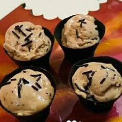 A picture of Chocolate ice- cream.