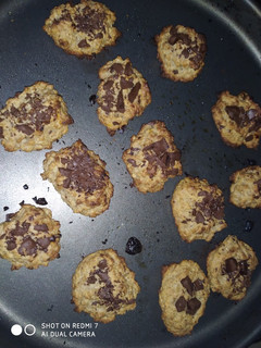 Una foto de Galletitas de banana y chocolate